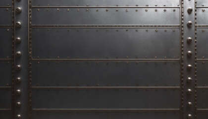 metal wall with plate or metal wall with texture or old metal with rivets or old metal gate or old metal or metal grid pattern or metal grid background or iron plate connection or rusty plate