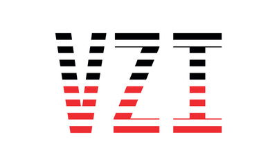 VZI three initial letter iconic line negative space minimal logo design vector template. monogram, abstract, wordmark, business, typography, minimalist, brand, company, flat, modern, unique, simple
