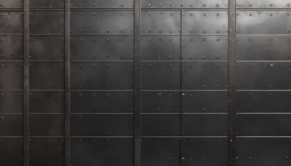 metal wall with plate or metal wall with texture or old metal with rivets or old metal gate or old metal or metal grid pattern or metal grid background or iron plate connection or rusty plate
