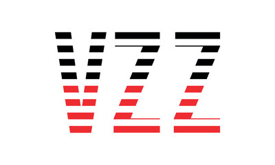VZZ three initial letter iconic line negative space minimal logo design vector template. monogram, abstract, wordmark, business, typography, minimalist, brand, company, flat, modern, unique, simple