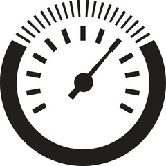 Dashboard speedometer icons set. Tachometer icon isolated. Performance indicator sign. Car speed. Fast internet speed sign.