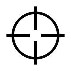 Simple target icon. Aiming icon. Vector.