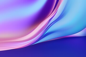 Abstract background 3D, shiny plastic waves with purple blue textures and lights interesting lustrous liquid wavy texture, 3D render illustration.
