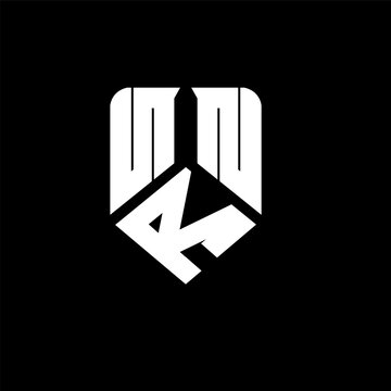 NRN letter logo design on black background. NRN creative initials letter logo concept. NRN letter design.
