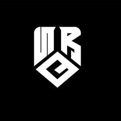 NQR letter logo design on black background. NQR creative initials letter logo concept. NQR letter design.

