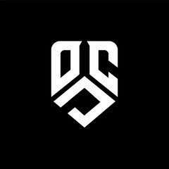 ODC letter logo design on black background. ODC creative initials letter logo concept. ODC letter design.
