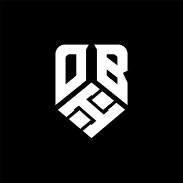 OIB letter logo design on black background. OIB creative initials letter logo concept. OIB letter design.
