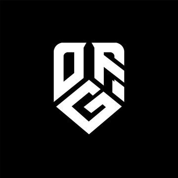 OGF letter logo design on black background. OGF creative initials letter logo concept. OGF letter design.
