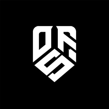 OSF letter logo design on black background. OSF creative initials letter logo concept. OSF letter design.
