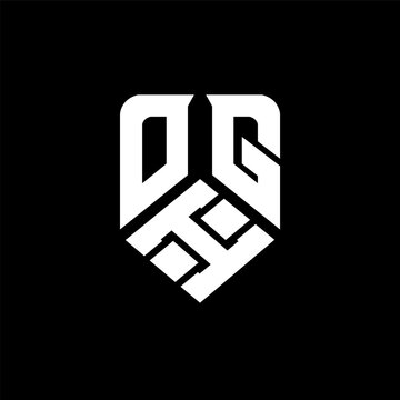 OIG letter logo design on black background. OIG creative initials letter logo concept. OIG letter design.
