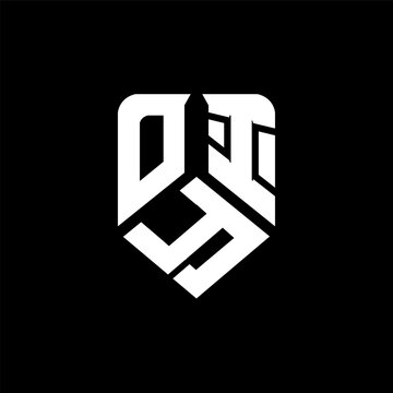 OYI letter logo design on black background. OYI creative initials letter logo concept. OYI letter design.
