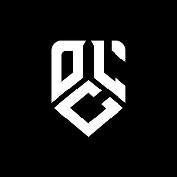 OCL letter logo design on black background. OCL creative initials letter logo concept. OCL letter design.
