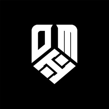 OIM letter logo design on black background. OIM creative initials letter logo concept. OIM letter design.
