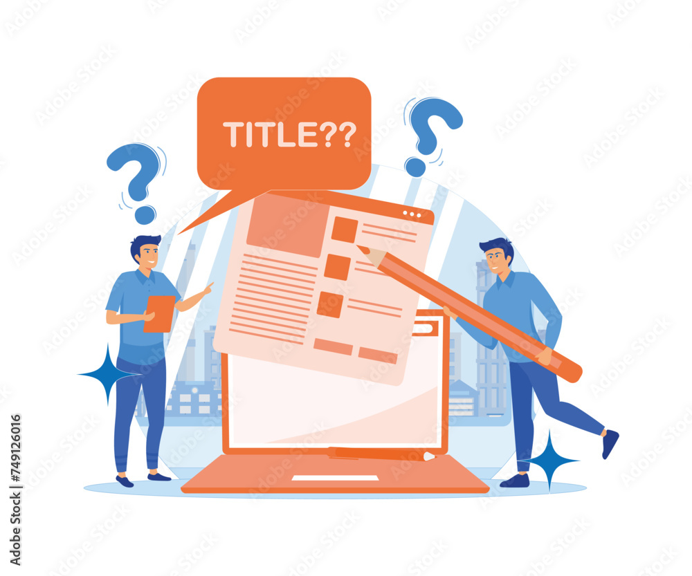 Poster blog promotion guidance. how to attract the audience to your blog. title creation, naming tips. intr