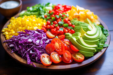 salad with vegetables.