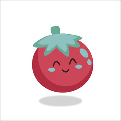 Free vector tomato vegetable cartoon vector icon illustration food nature icon concept