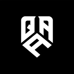 QAA letter logo design on black background. QAA creative initials letter logo concept. QAA letter design.
