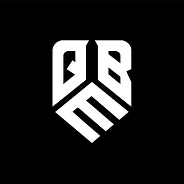 QMB letter logo design on black background. QMB creative initials letter logo concept. QMB letter design.
