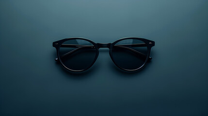 Fototapeta premium mockup of plain sunglasses placed neatly on a neutral background, Ai generated Images