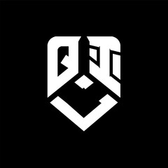 QLI letter logo design on black background. QLI creative initials letter logo concept. QLI letter design.
