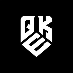 QEK letter logo design on black background. QEK creative initials letter logo concept. QEK letter design.
