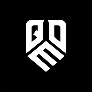 QMO letter logo design on black background. QMO creative initials letter logo concept. QMO letter design.
