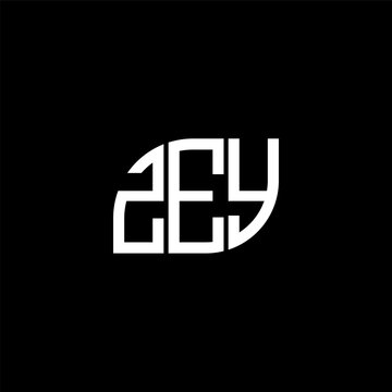 ZEY letter logo design on black background. ZEY creative initials letter logo concept. ZEY letter design.
