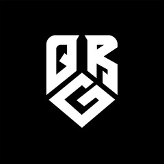 QGR letter logo design on black background. QGR creative initials letter logo concept. QGR letter design.
