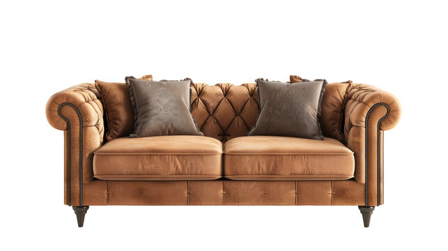 sofa leather isolated on white background