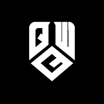 QQW letter logo design on black background. QQW creative initials letter logo concept. QQW letter design.
