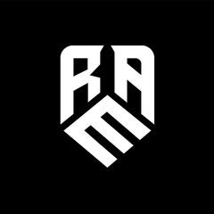 RMA letter logo design on black background. RMA creative initials letter logo concept. RMA letter design.
