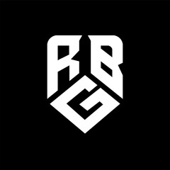 RGB letter logo design on black background. RGB creative initials letter logo concept. RGB letter design.
