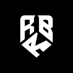 RRB letter logo design on black background. RRB creative initials letter logo concept. RRB letter design.
