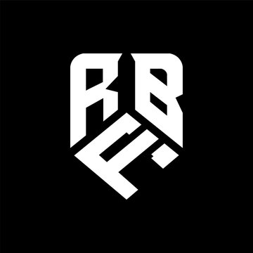 RFB letter logo design on black background. RFB creative initials letter logo concept. RFB letter design.
