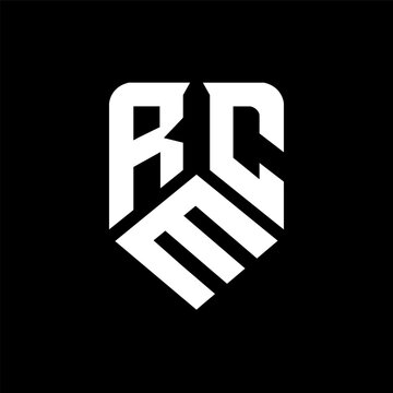 RMC letter logo design on black background. RMC creative initials letter logo concept. RMC letter design.
