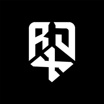 RXD letter logo design on black background. RXD creative initials letter logo concept. RXD letter design.
