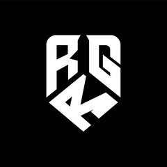 RRG letter logo design on black background. RRG creative initials letter logo concept. RRG letter design.
