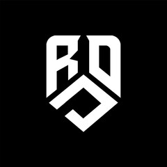 RDO letter logo design on black background. RDO creative initials letter logo concept. RDO letter design.

