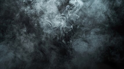 Obraz premium Real smoke explodes outwards with an empty center