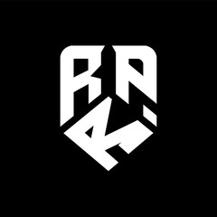 RRP letter logo design on black background. RRP creative initials letter logo concept. RRP letter design.
