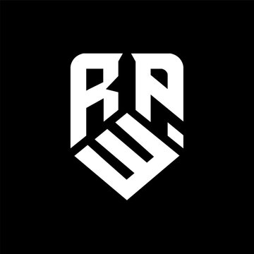 RWP letter logo design on black background. RWP creative initials letter logo concept. RWP letter design.
