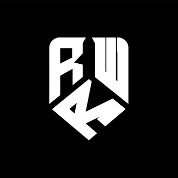 RRW letter logo design on black background. RRW creative initials letter logo concept. RRW letter design.
