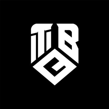 TQB letter logo design on black background. TQB creative initials letter logo concept. TQB letter design.
