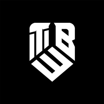 TWB letter logo design on black background. TWB creative initials letter logo concept. TWB letter design.

