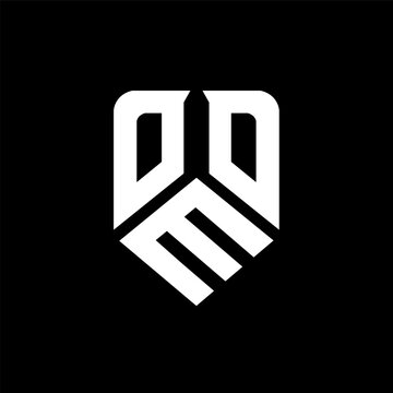 OMO letter logo design on black background. OMO creative initials letter logo concept. OMO letter design.
