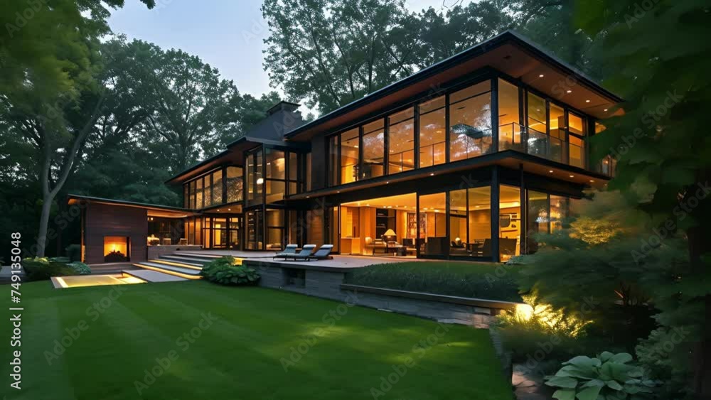 Aufkleber with its extensive use of translucent panels this home is a stunning display of how light can be use