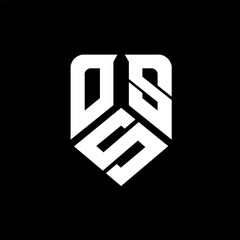OSS letter logo design on black background. OSS creative initials letter logo concept. OSS letter design.
 - obrazy, fototapety, plakaty
