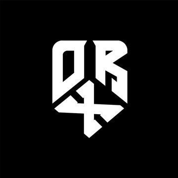 OXR letter logo design on black background. OXR creative initials letter logo concept. OXR letter design.
