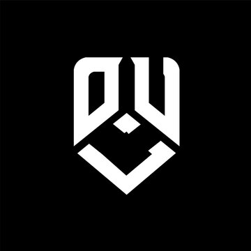 OLU letter logo design on black background. OLU creative initials letter logo concept. OLU letter design.
