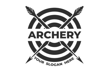 Archer Typography and Logo Design, Modern Archery Logo Elements for Your Brand, Dynamic Archery Theme Typography for Logos, Target the Best with Archery-Inspired Logos, Archery Logo, Bow and Arrow